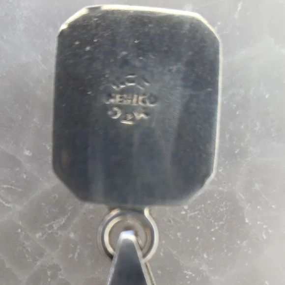 Silpada Sterling Silver Black Onyx Rectangle Pendant S0113 - Picture 5 of 6